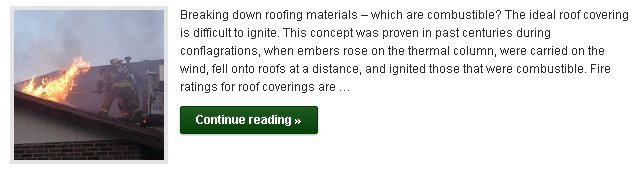 Breaking down roofing materials - which are combustible? - Click to Read More