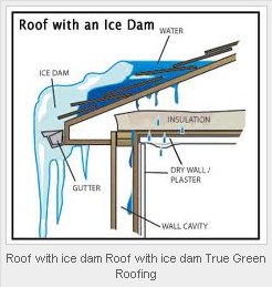 Roof with Ice Dam