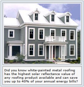  Energy Savings with Cool Metal Roofing