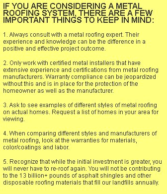 Investment Grade Metal Roofing